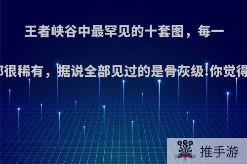 王者峡谷中最罕见的十套图，每一套都很稀有，据说全部见过的是骨灰级!你觉得呢?