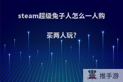 steam超级兔子人怎么一人购买两人玩?