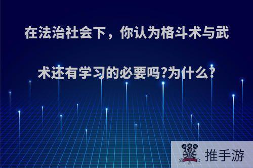 在法治社会下，你认为格斗术与武术还有学习的必要吗?为什么?