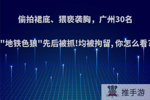 偷拍裙底、猥亵袭胸，广州30名