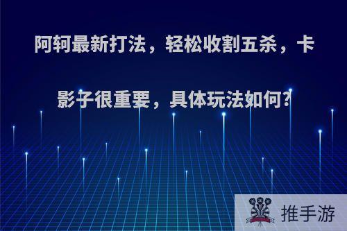 阿轲最新打法，轻松收割五杀，卡影子很重要，具体玩法如何?