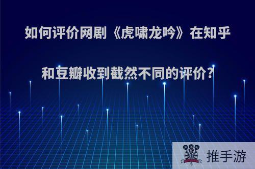 如何评价网剧《虎啸龙吟》在知乎和豆瓣收到截然不同的评价?