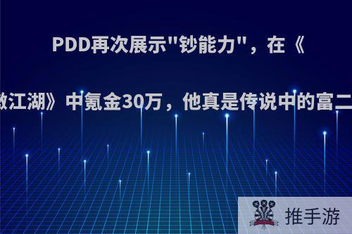 PDD再次展示