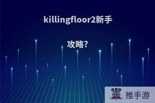 killingfloor2新手攻略?