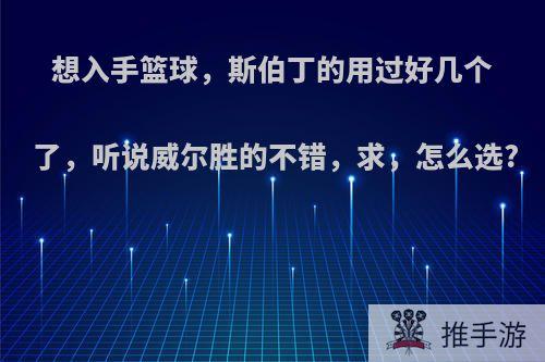 想入手篮球，斯伯丁的用过好几个了，听说威尔胜的不错，求，怎么选?