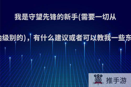 我是守望先锋的新手(需要一切从头开始级别的)，有什么建议或者可以教我一些东西吗?