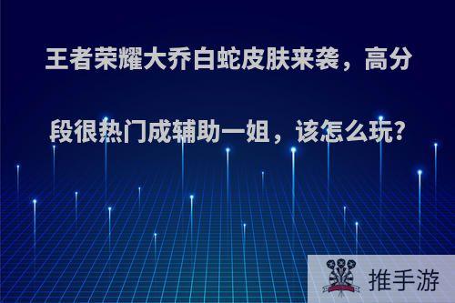 王者荣耀大乔白蛇皮肤来袭，高分段很热门成辅助一姐，该怎么玩?