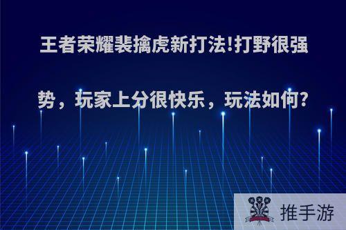 王者荣耀裴擒虎新打法!打野很强势，玩家上分很快乐，玩法如何?