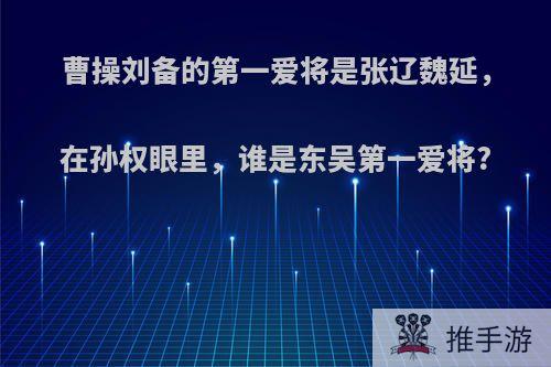 曹操刘备的第一爱将是张辽魏延，在孙权眼里，谁是东吴第一爱将?