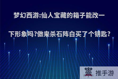 梦幻西游:仙人宝藏的箱子能改一下形象吗?傲来杀石阵白买了个钥匙?