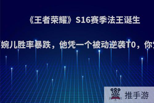 《王者荣耀》S16赛季法王诞生，诸葛婉儿胜率暴跌，他凭一个被动逆袭T0，你觉得呢?