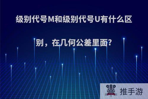 级别代号M和级别代号U有什么区别，在几何公差里面?