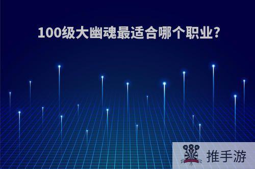 100级大幽魂最适合哪个职业?