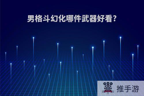 男格斗幻化哪件武器好看?