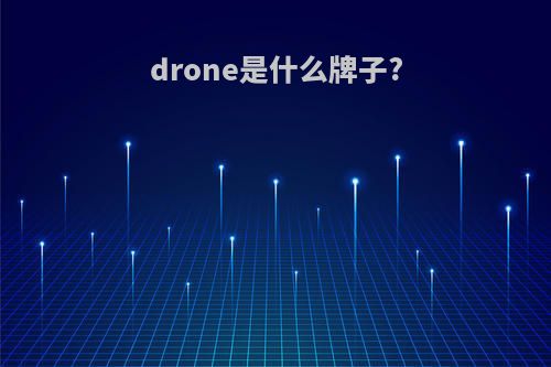 drone是什么牌子?