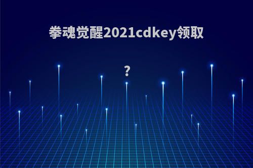 拳魂觉醒2021cdkey领取?